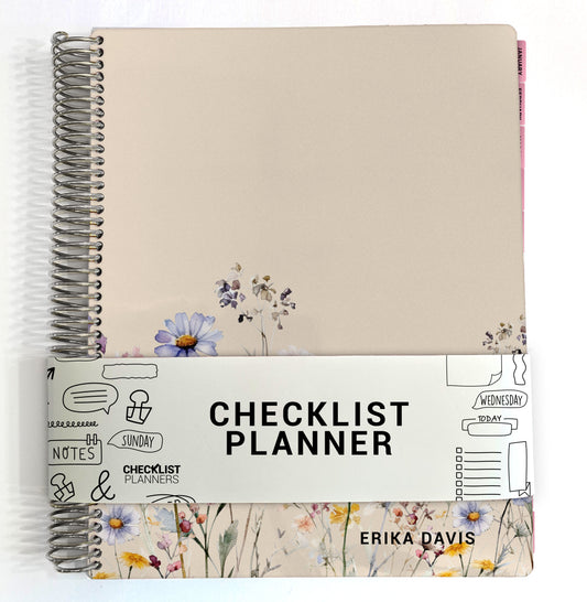 Checklist Planner - Wildflowers