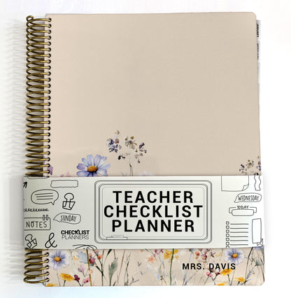 Teacher Checklist Planner - Wildflowers