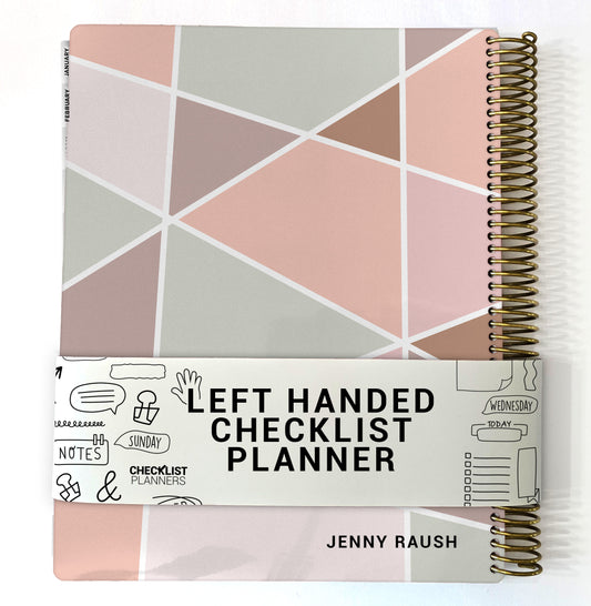 Left Hand Checklist Planner - Geometric