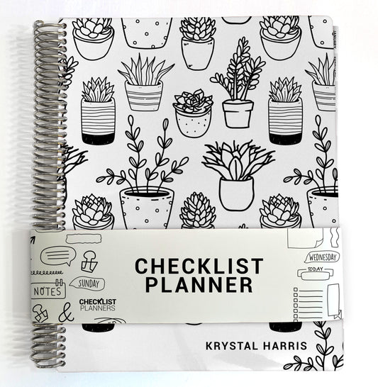 Checklist Planner - Minimalist Plants