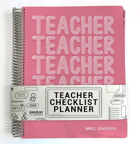 Teacher Checklist Planner - Teacher Teacher