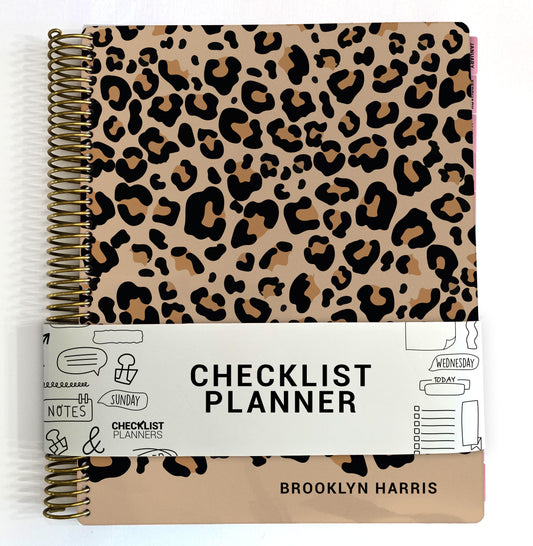 Checklist Planner - Cheetah Print