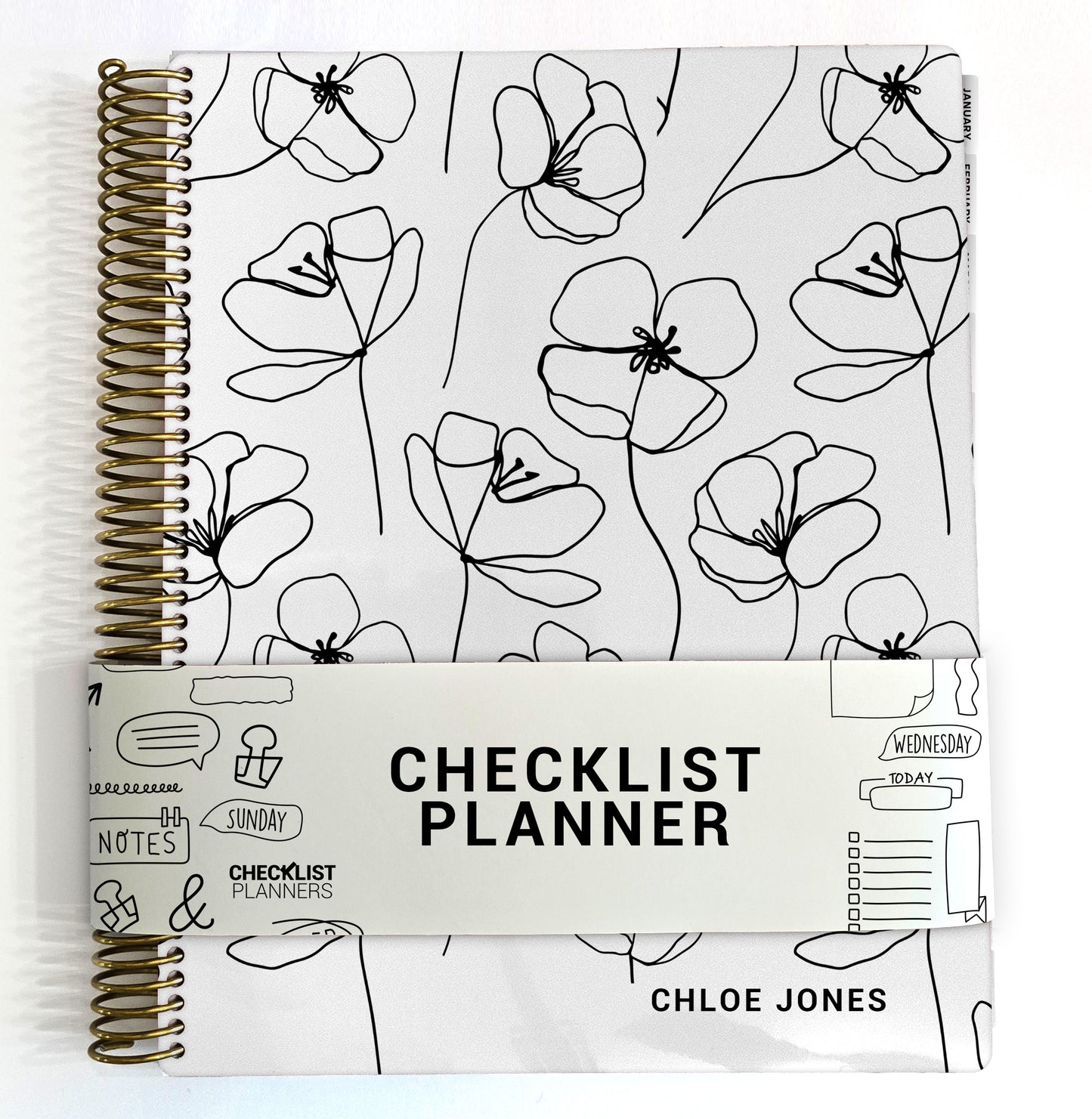 Checklist Planner - Simple Flowers