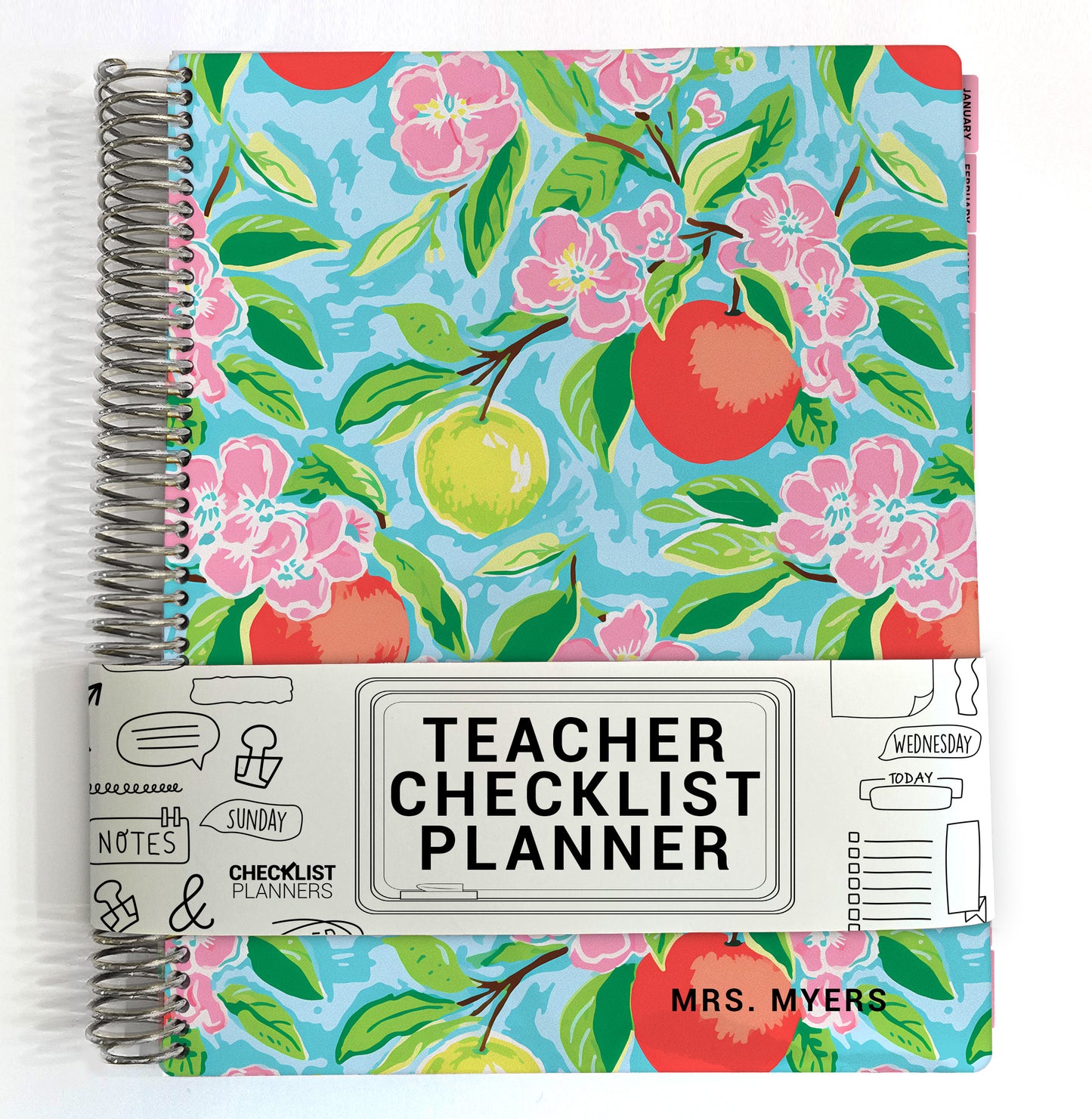 Teacher Checklist Planner - Apple Garden