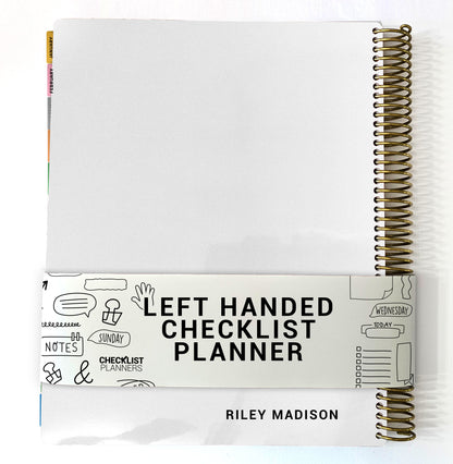 Left Hand Checklist Planner - Minimalist White