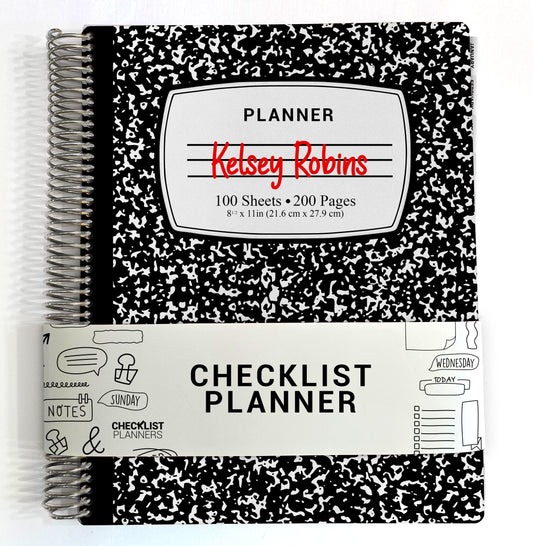 Checklist Planner - Black Composition