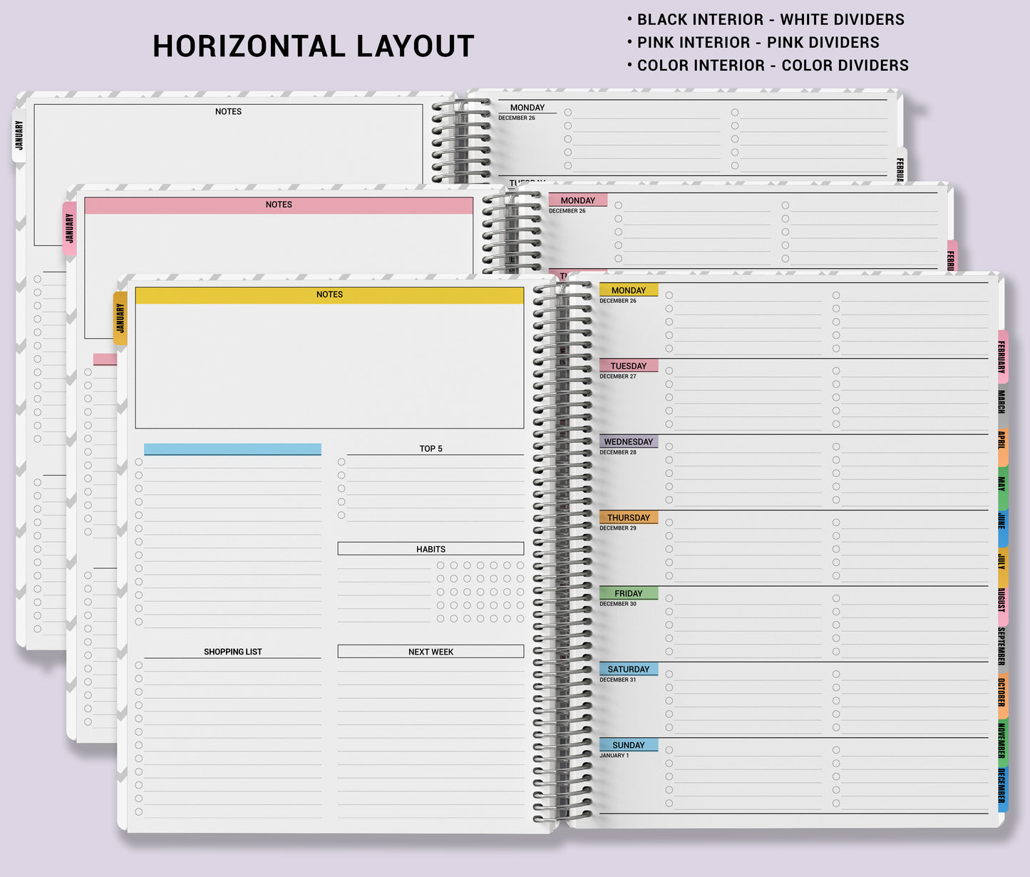 Checklist Planner - Flower Bookshelf