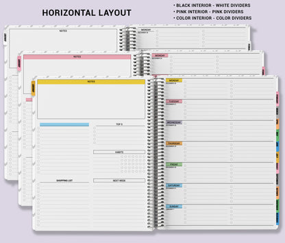 Checklist Planner - Green Wildflowers