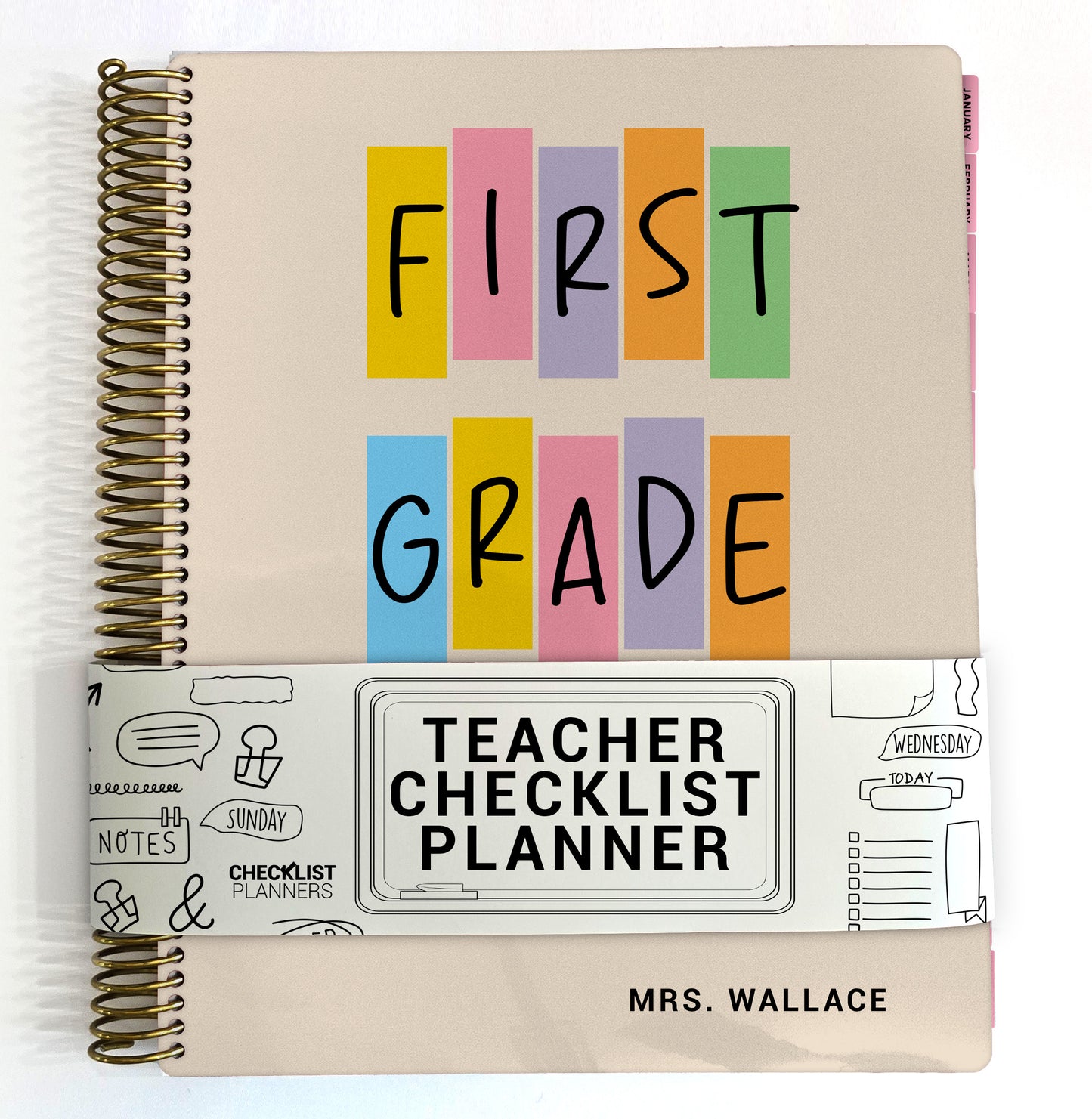 Teacher Checklist Planner - 1st Grade