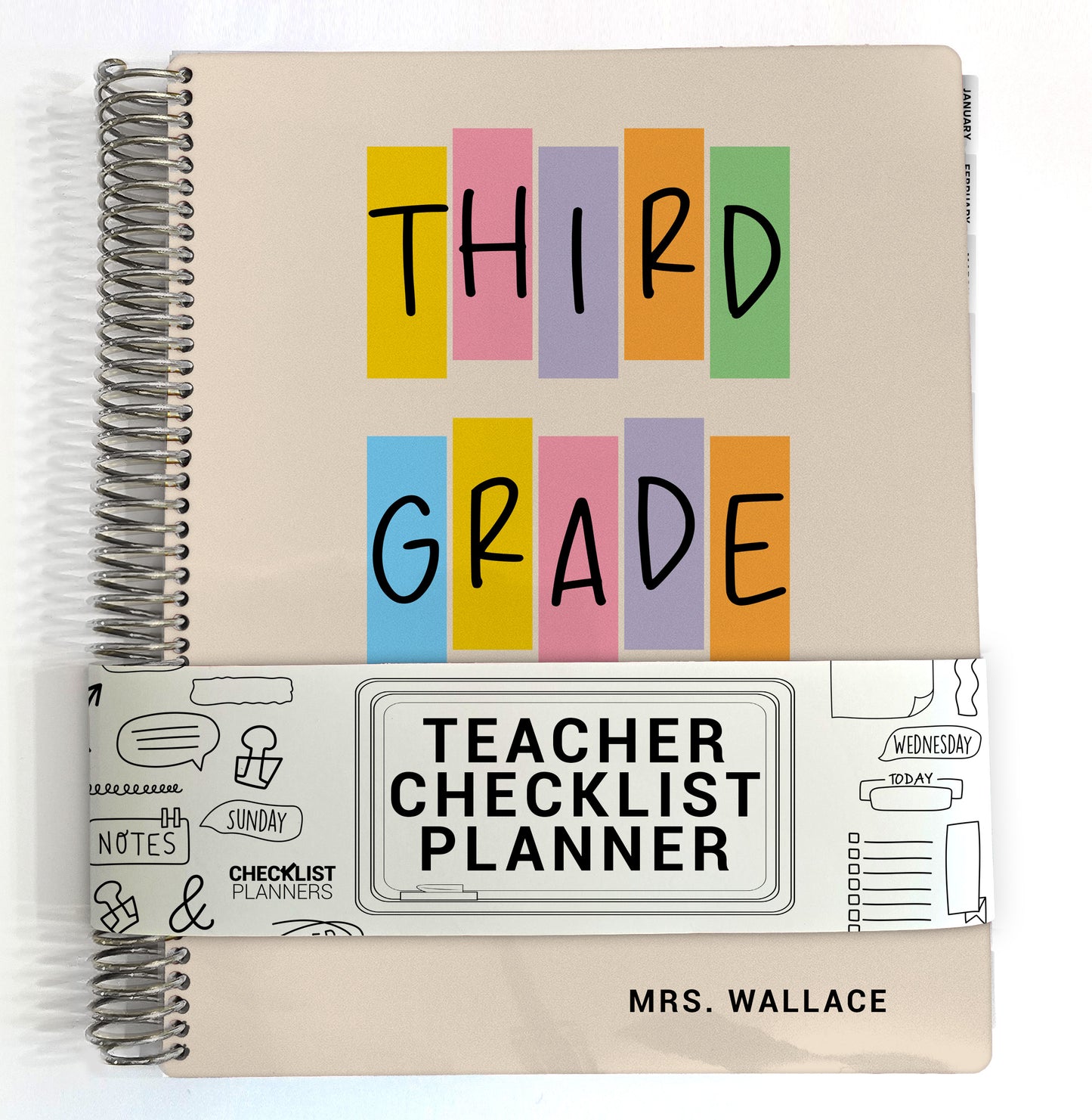 Teacher Checklist Planner - 3rd Grade