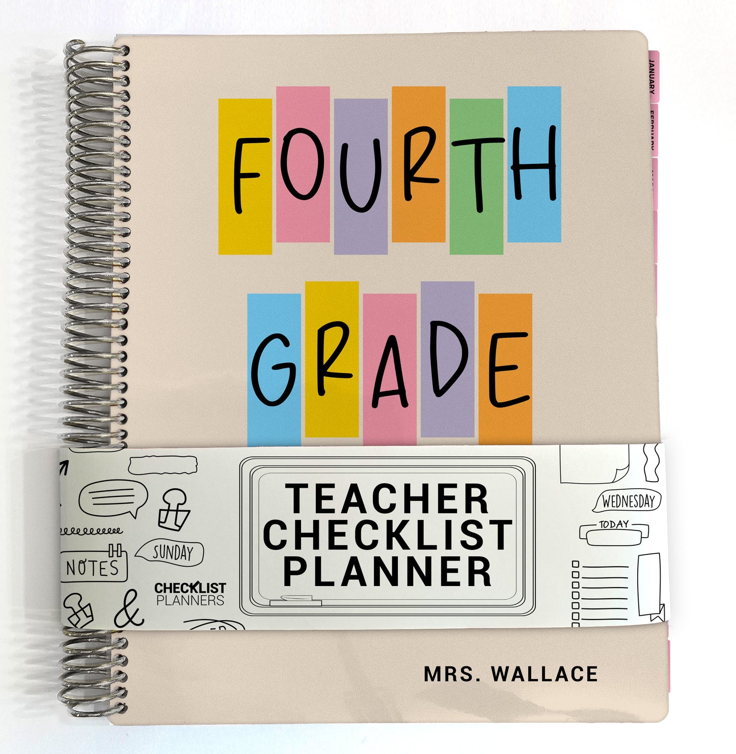 Teacher Checklist Planner - 4th Grade