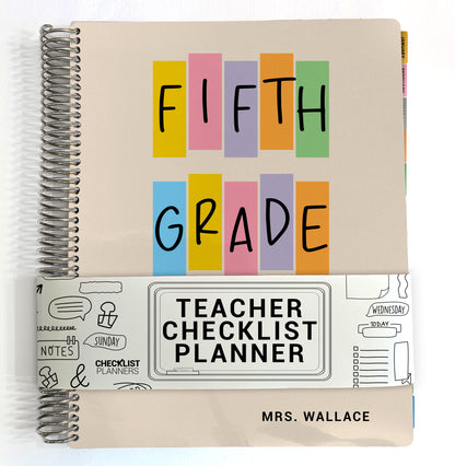 Teacher Checklist Planner - 5th Grade