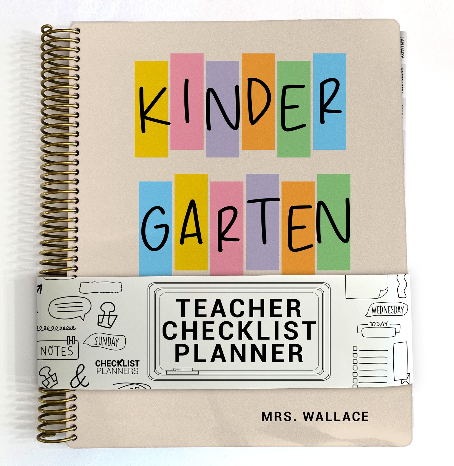 Teacher Checklist Planner - Kindergarten