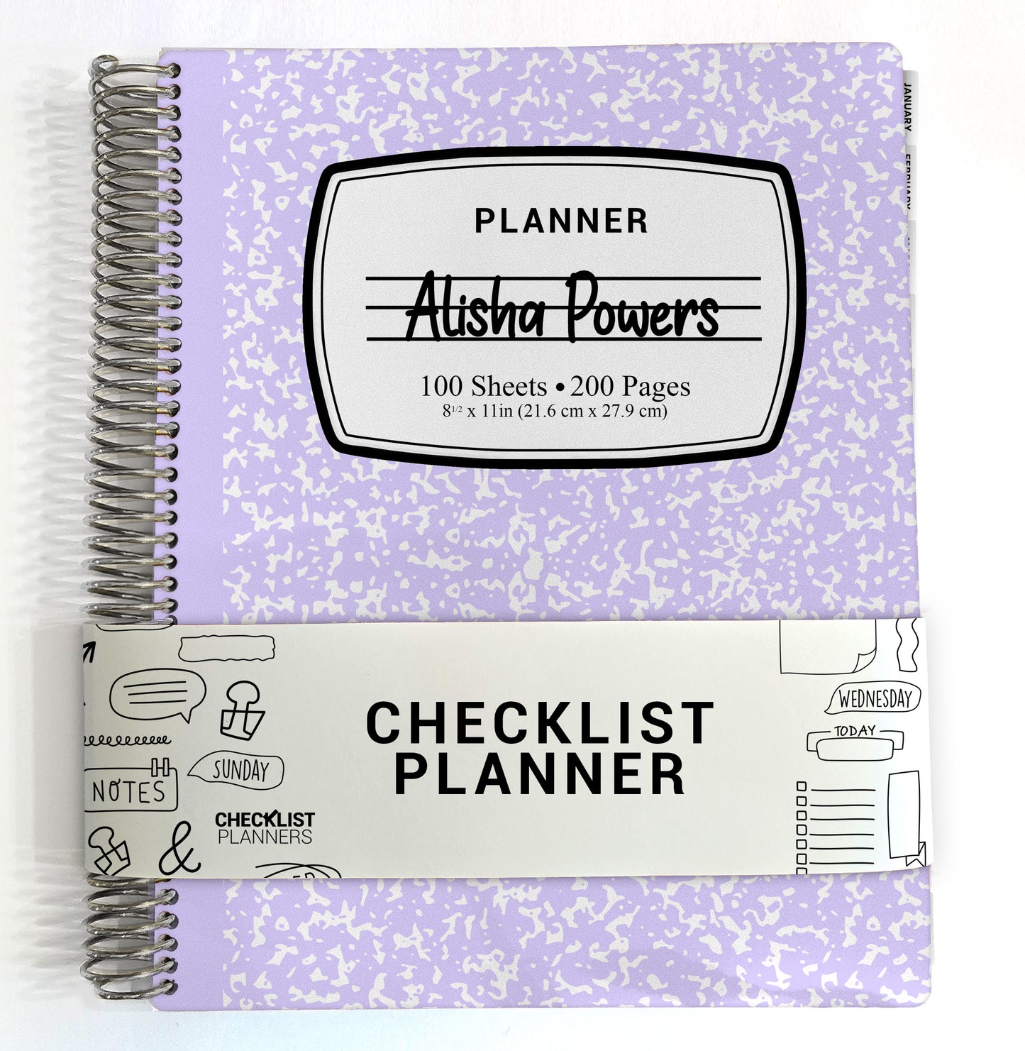 Checklist Planner - Lavender Composition