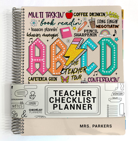 Teacher Checklist Planner - Teacher Tour