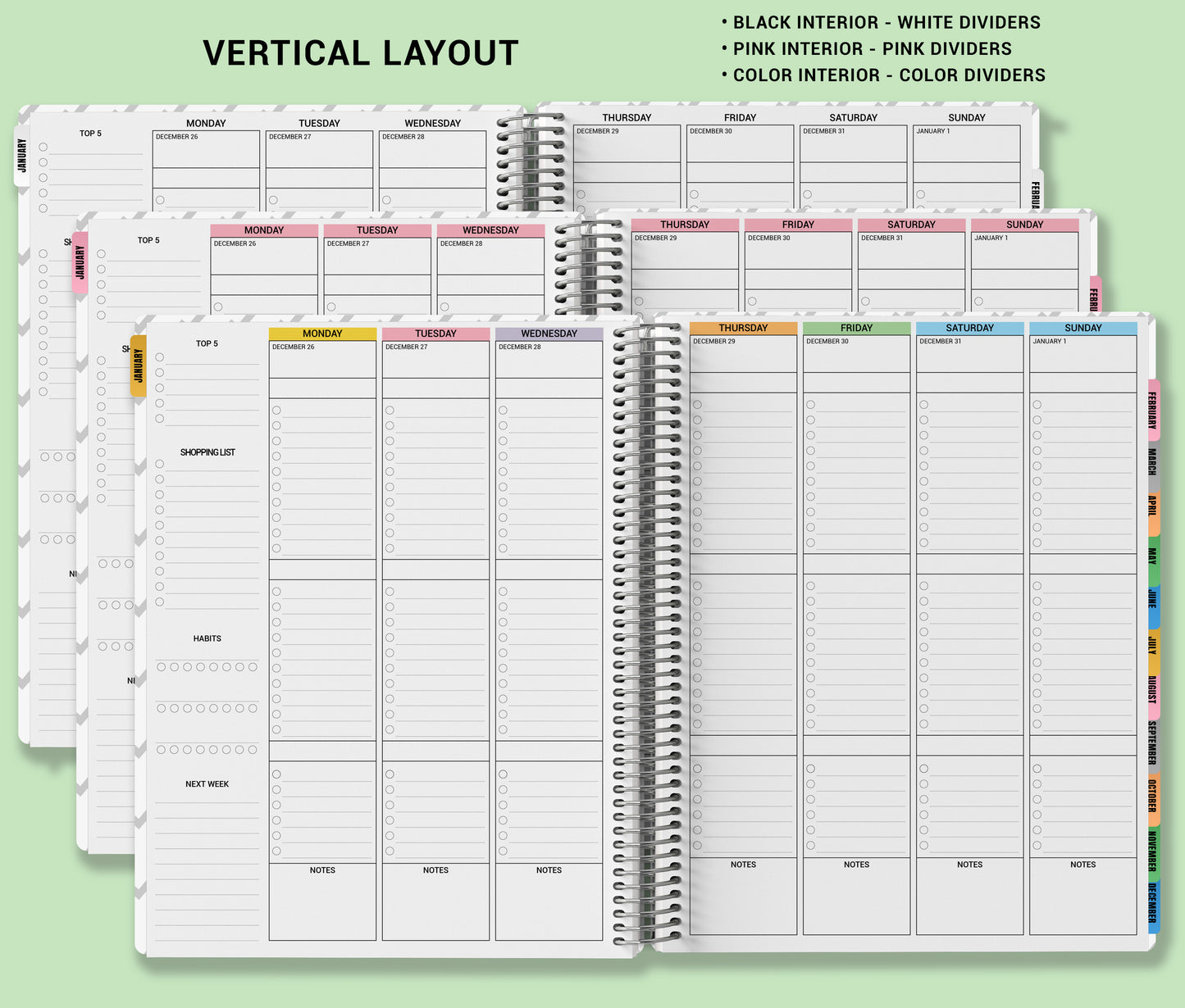 Checklist Planner - Midnight Garden