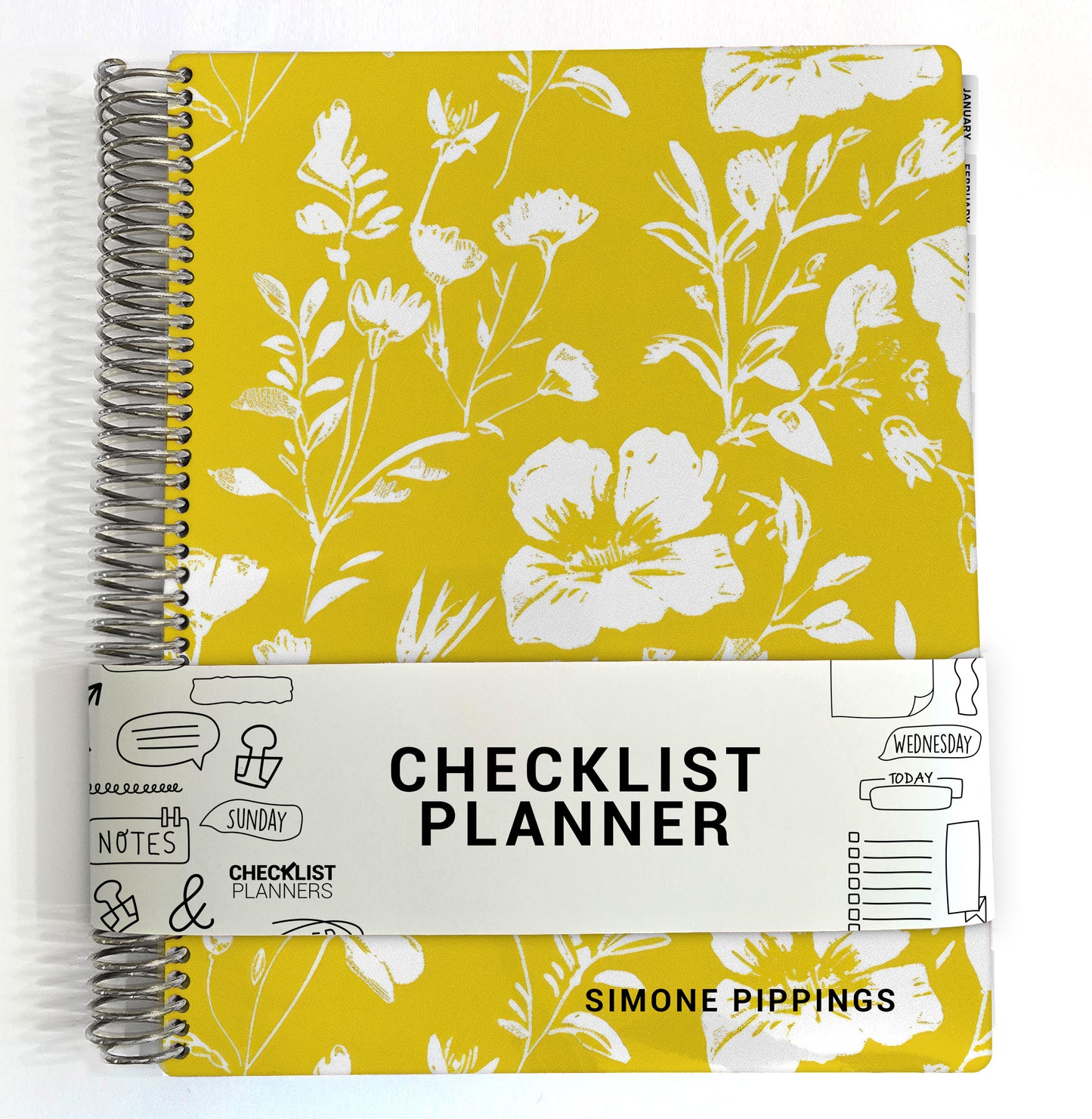 Checklist Planner - Yellow Flowers