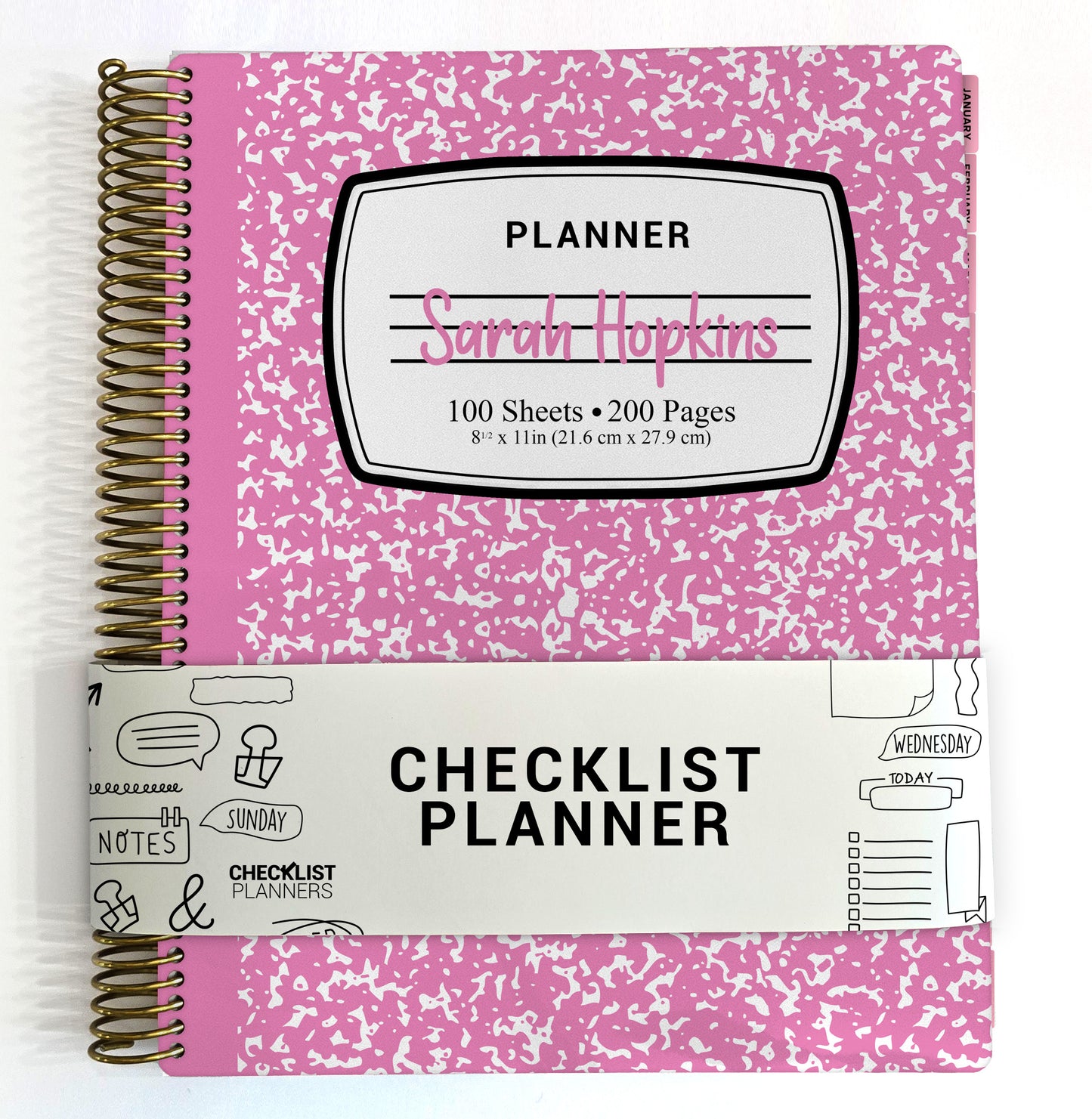 Checklist Planner - Pink Composition