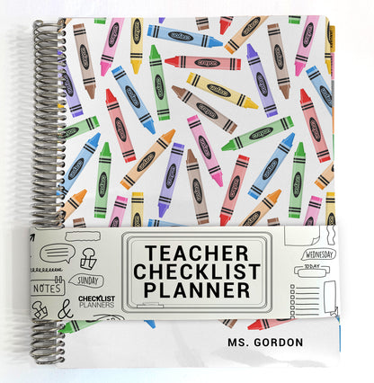 Teacher Checklist Planner - Crayons