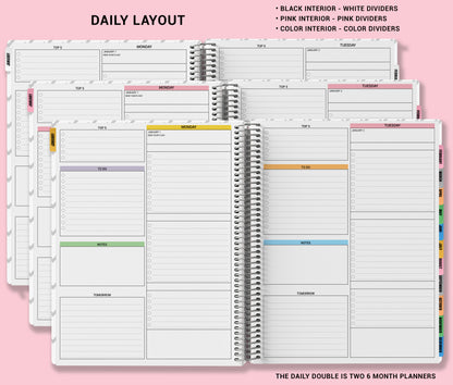 Checklist Planner - Tan Wavy Checker