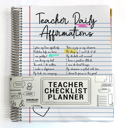 Teacher Checklist Planner - Daily Affirmations