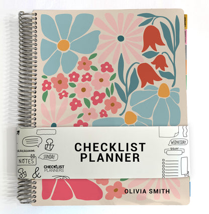 Checklist Planner - Abstract Flowers