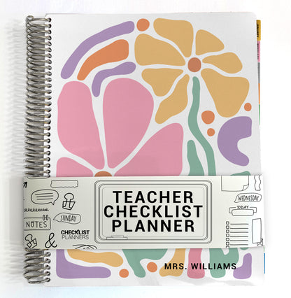 Teacher Checklist Planner - Floral Arch