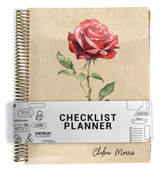 Checklist Planner - Rose