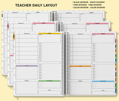 Teacher Checklist Planner - Blued Greens