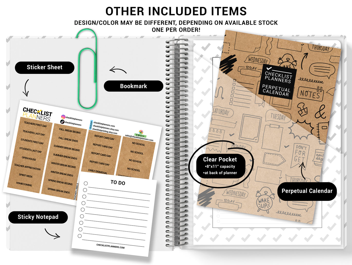 Teacher Checklist Planner - Doing Teacher Stuff