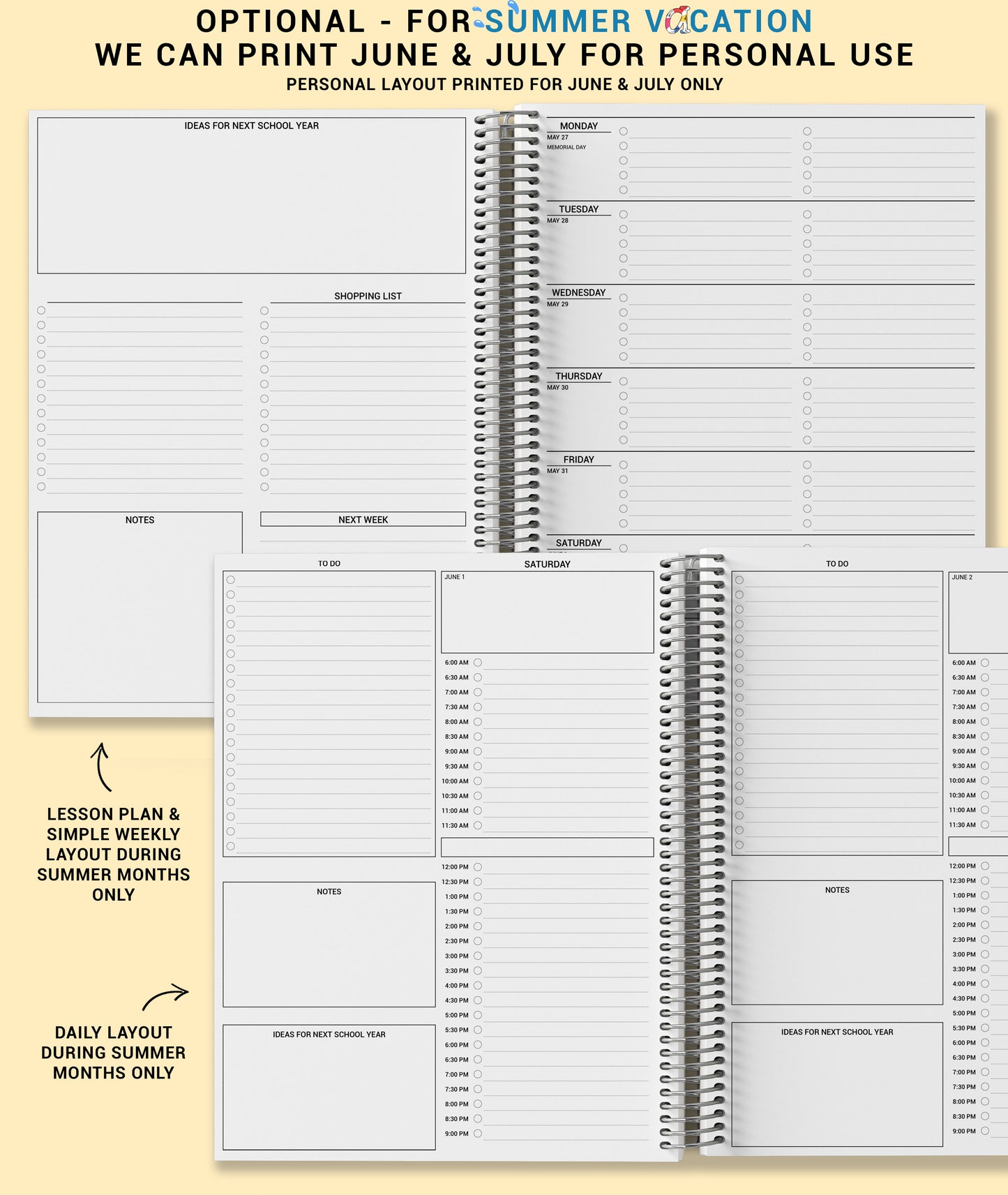 Teacher Checklist Planner - Paint Strokes