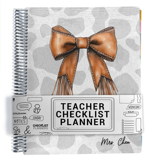 Teacher Checklist Planner - Cowgirl Coquette