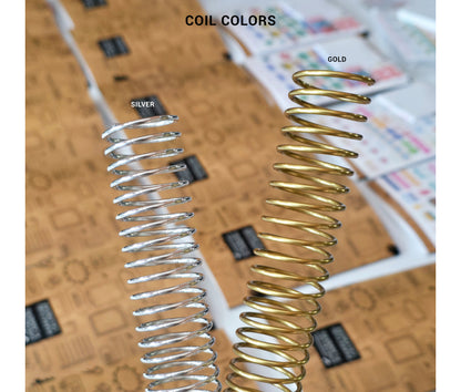 a close up of a coil on a table