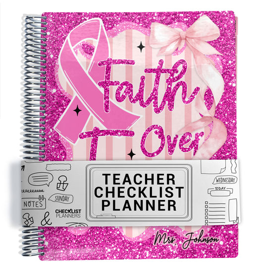 Teacher Checklist Planner - Faith Over Fear