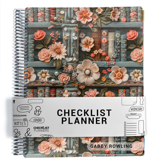 Checklist Planner - Flower Bookshelf