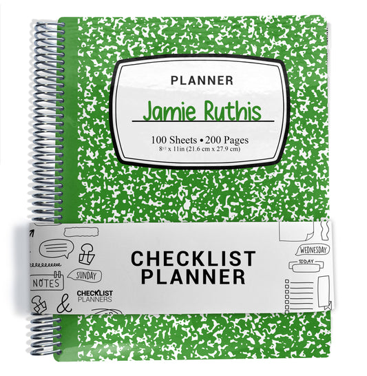 Checklist Planner - Green Composition