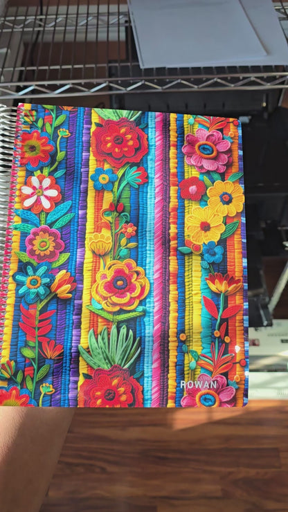 Teacher Checklist Planner - Mexican Floral