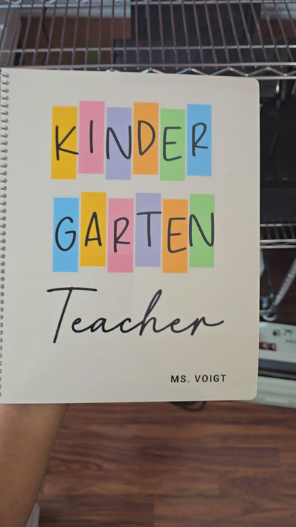 Teacher Checklist Planner - Kindergarten