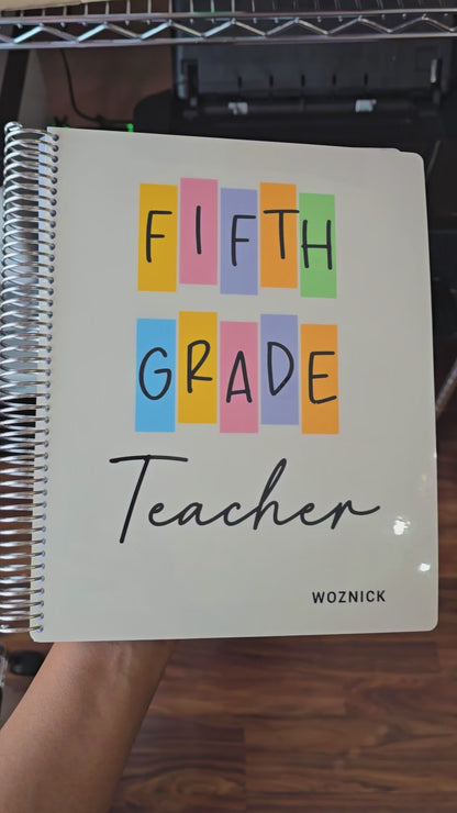 Teacher Checklist Planner - 5th Grade