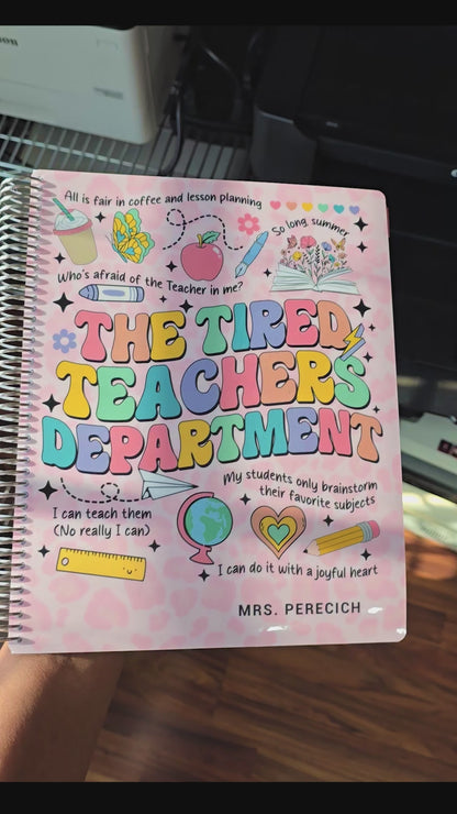 Teacher Checklist Planner - Tired Teachers Department