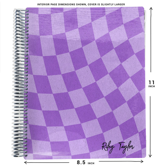 Checklist Planner - Purple Wavy