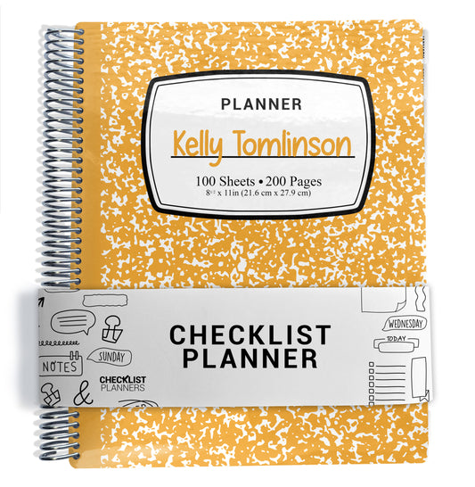 Checklist Planner - Yellow Composition